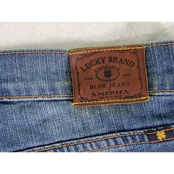 Lucky Brand Sweet N Crop Size 28 Blue Denim Mid-Rise Straight Leg Women's Jeans - Picture 8 of 16
